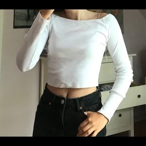 COPY - White long sleeve brandy Melville top
